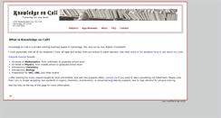 Desktop Screenshot of knowledgeoncall.com
